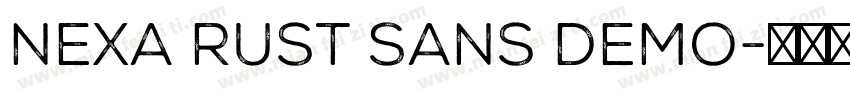 Nexa Rust Sans Demo字体转换